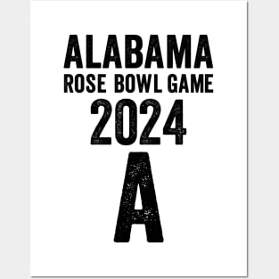 Alabama Rose Bowl Game 2024 - Black Style Posters and Art